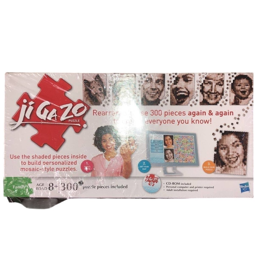 Hasbro Jigazo 300 Piece Puzzle Family 8+ Factory 2010 *partially sealked
